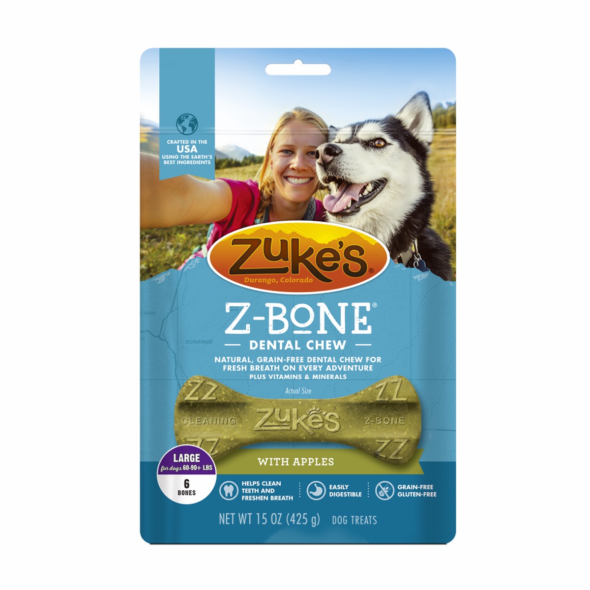 zukes-z-bones-grain-free-clean-apple-crisp-dental-dog-treats
