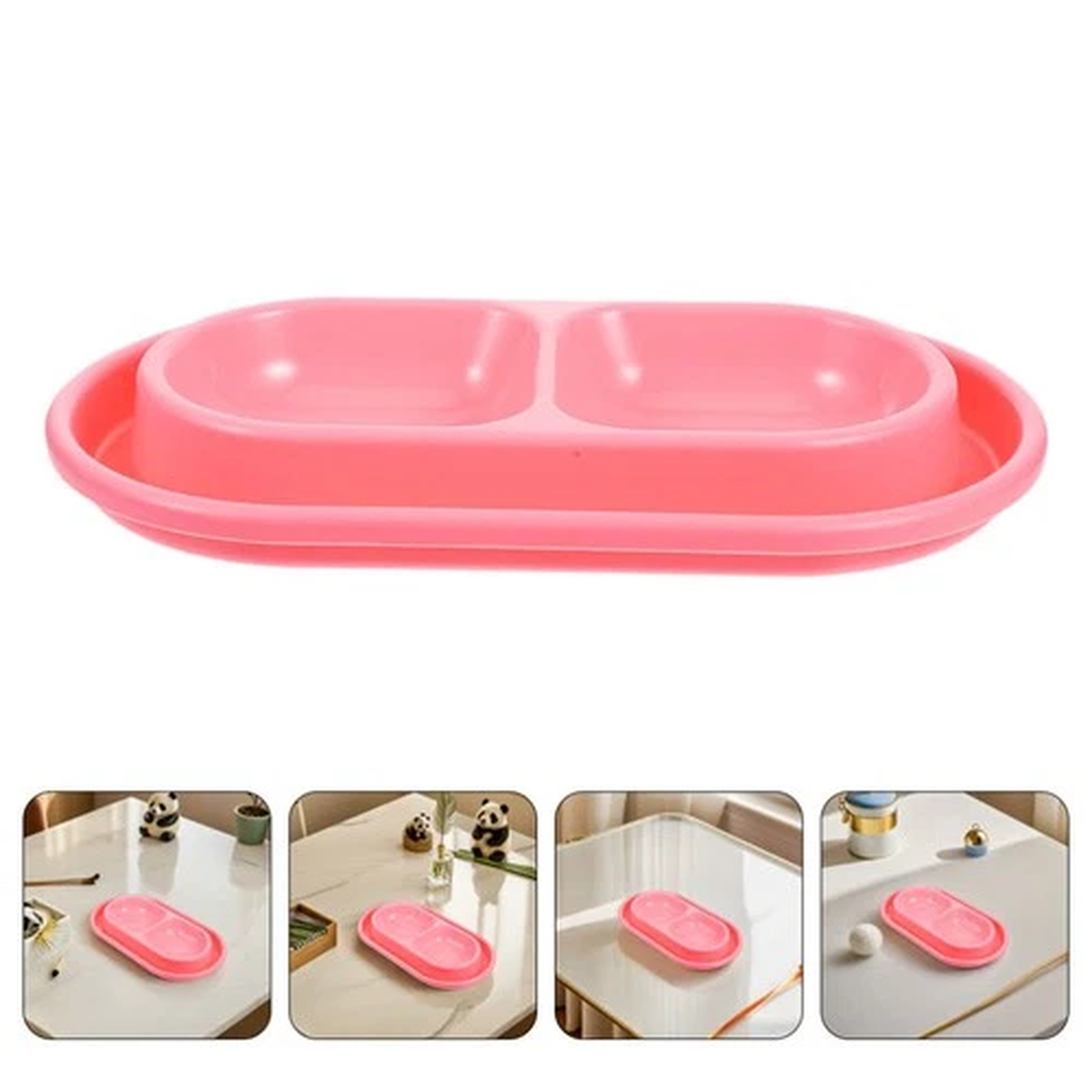 2-pcs-dog-drinking-pan-double-cat-bowl-food-bowls-dishes-plastic